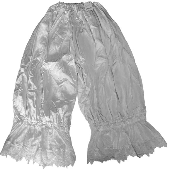 Free People Forever Young Sleep Capri Pants Ivory Lace Trim XS New With Tags - Picture 9 of 16